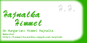 hajnalka himmel business card